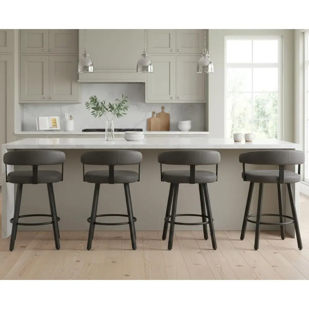 ern Counter Height Bar Stools Set o 4 PU Leather Barstools with Baetal Legs/ootrest Upholstered Counter Stools Bar Chairs or Din
ern Counter Height Bar Stools Set o 4 PU Leather Barstools with Baetal Legs/ootrest Upholstered Counter Stools Bar Chairs or Din