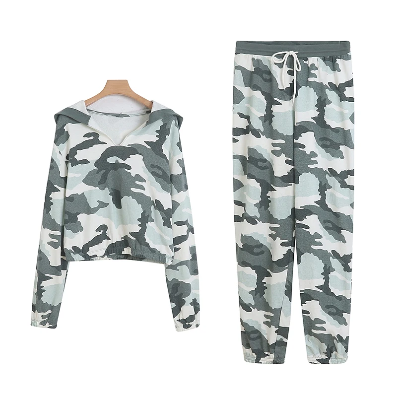 Spring New Fashion Women's Camouflage Long Sleeve Hoodie And Loose Pants Set Separate Sale Elegant Lady 9964
Spring New Fashion Women's Camouflage Long Sleeve Hoodie And Loose Pants Set Separate Sale Elegant Lady 9964