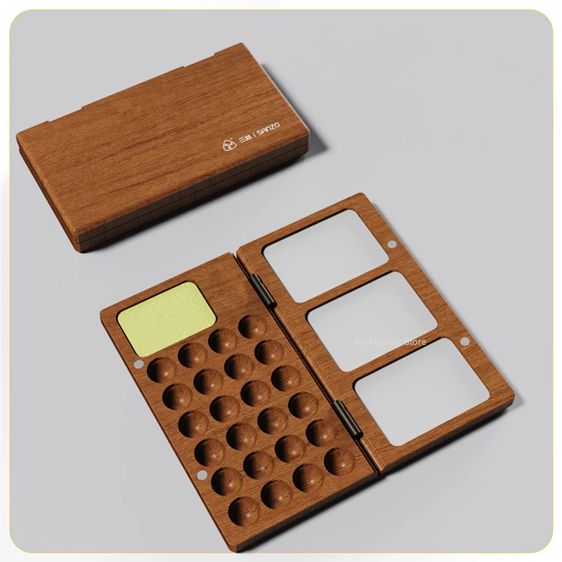 Convenient Wooden Watercolor Paint Dispenser Vintage 24 Holes with Palette Sponge Eraser Removable Outdoor Painting Tools
Convenient Wooden Watercolor Paint Dispenser Vintage 24 Holes with Palette Sponge Eraser Removable Outdoor Painting Tools