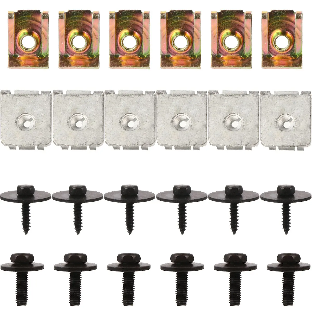 24 Pcs Car Mudguard Screws Body Clips Automotive Bolts Engine Shield Undertray Fasteners Stainless
24 Pcs Car Mudguard Screws Body Clips Automotive Bolts Engine Shield Undertray Fasteners Stainless