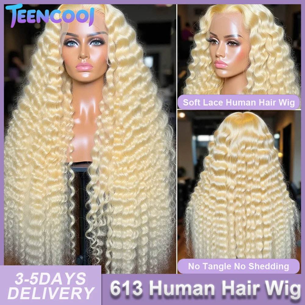 200% Density Curly Blonde 613 Deep Wave Human Hair Wigs 13X6 Hd Transparent Lace Frontal Wig 30 Inch 13x4 Lace Front Wigs Brazilian Water Wave Wigs For Women
200% Density Curly Blonde 613 Deep Wave Human Hair Wigs 13X6 Hd Transparent Lace Frontal Wig 30 Inch 13x4 Lace Front Wigs Brazilian Water Wave Wigs For Women