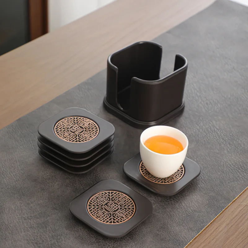 Bakelite Shaped Coasters Retro Classic Anti-scald Heat Insulation Mat Household Elegant Waterproof Non-slip Tea Cup Tray Coaster
Bakelite Shaped Coasters Retro Classic Anti-scald Heat Insulation Mat Household Elegant Waterproof Non-slip Tea Cup Tray Coaster