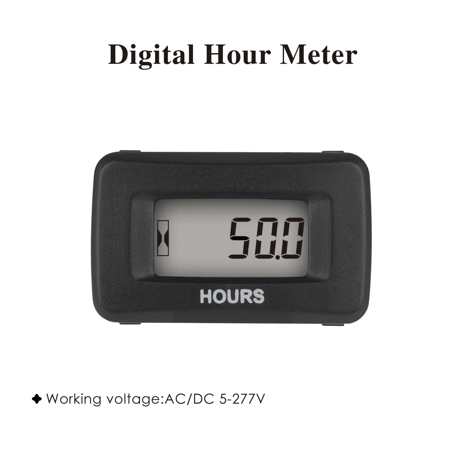 Digital Hour Meter AC/DC 5V-277V LCD Display with Maintenance Alarm for Generator, Lawn Mower, Tractor, Forklift, ATV, Scooter
Digital Hour Meter AC/DC 5V-277V LCD Display with Maintenance Alarm for Generator, Lawn Mower, Tractor, Forklift, ATV, Scooter