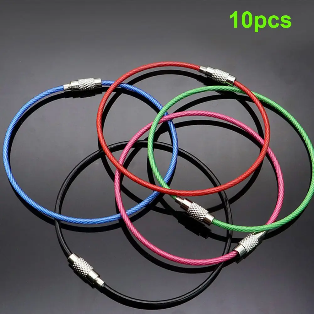 10Pcs Multicolor Gadget Tool Loop Keyring Circle Keychain Key Holder Stainless Steel Rope Ring
10Pcs Multicolor Gadget Tool Loop Keyring Circle Keychain Key Holder Stainless Steel Rope Ring