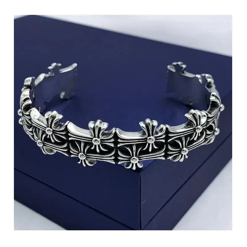 Chaoxuan Punk Double Cross Open Bracelet Men's and Women's Trendy Brand Retro Bracelet Bracelet
Chaoxuan Punk Double Cross Open Bracelet Men's and Women's Trendy Brand Retro Bracelet Bracelet