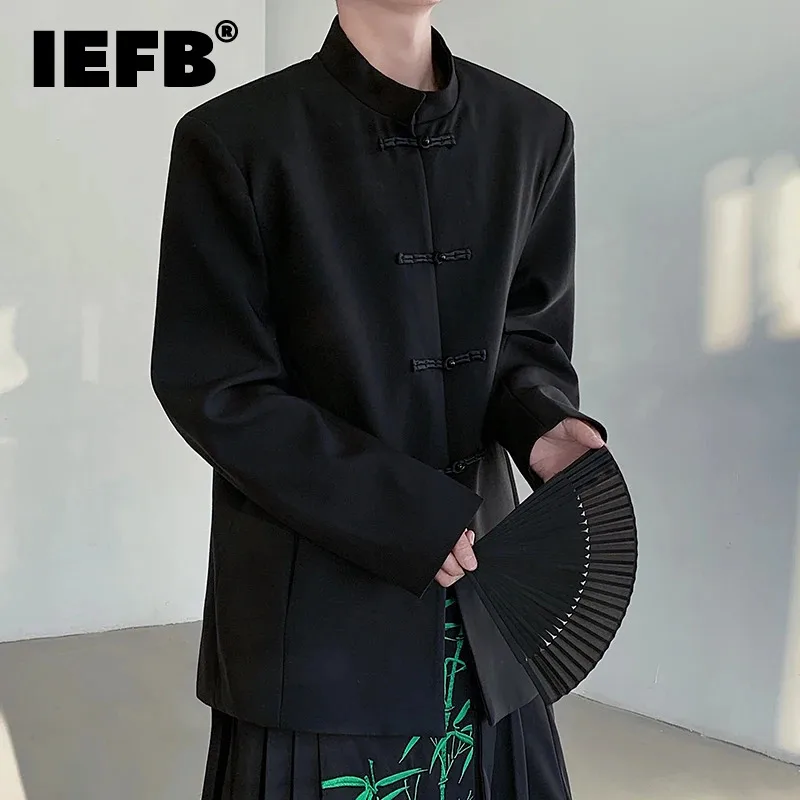 Новинка, модный мужской блейзер IEFB в китайском стиле, красивая блейзер с узлом и пряжкой, темная Мужская одежда, осень 9C7162
Новинка, модный мужской блейзер IEFB в китайском стиле, красивая блейзер с узлом и пряжкой, темная Мужская одежда, осень 9C7162
