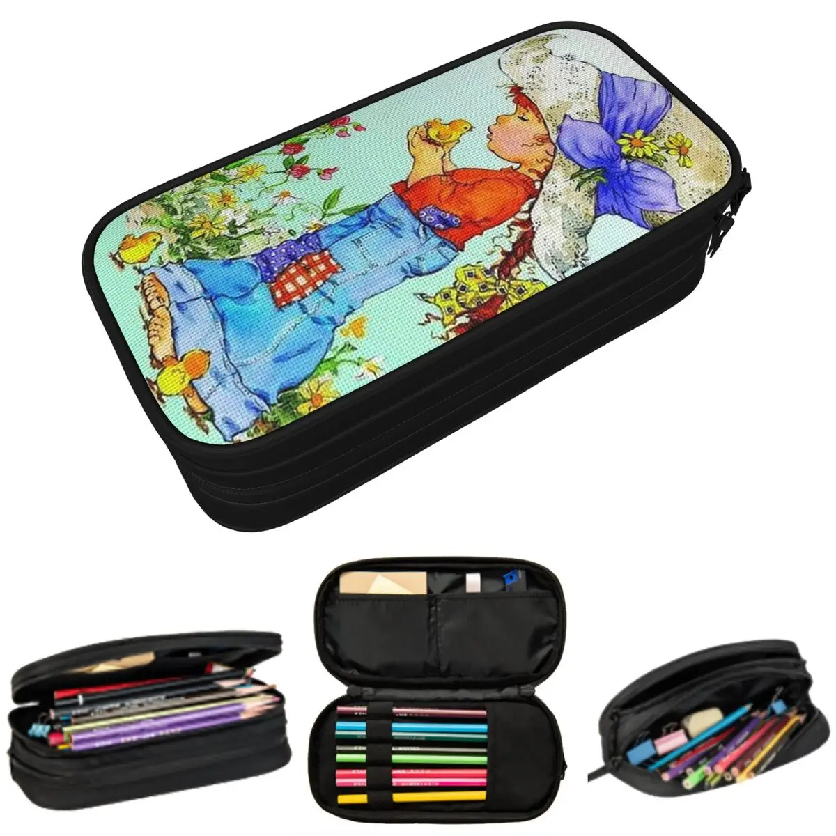 Cartoon Sarah Kay Kawaii Girl Kawaii Pencil Case for Boys Girls School Pen Box Pencil Bag Stationery Supplies Pen Holder Bag
Cartoon Sarah Kay Kawaii Girl Kawaii Pencil Case for Boys Girls School Pen Box Pencil Bag Stationery Supplies Pen Holder Bag