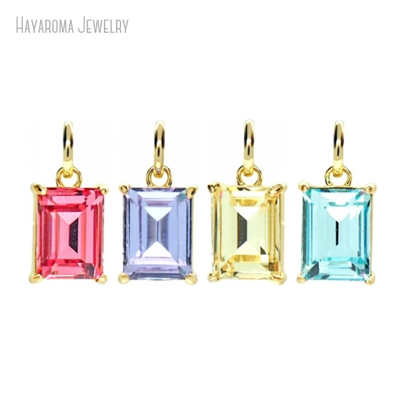 10Pcs Pendant Jewelry Wholesale Glass Metal Cubic Zirconia Copper Gold Color Invisible Setting Geometric Rectangle Charms
10Pcs Pendant Jewelry Wholesale Glass Metal Cubic Zirconia Copper Gold Color Invisible Setting Geometric Rectangle Charms