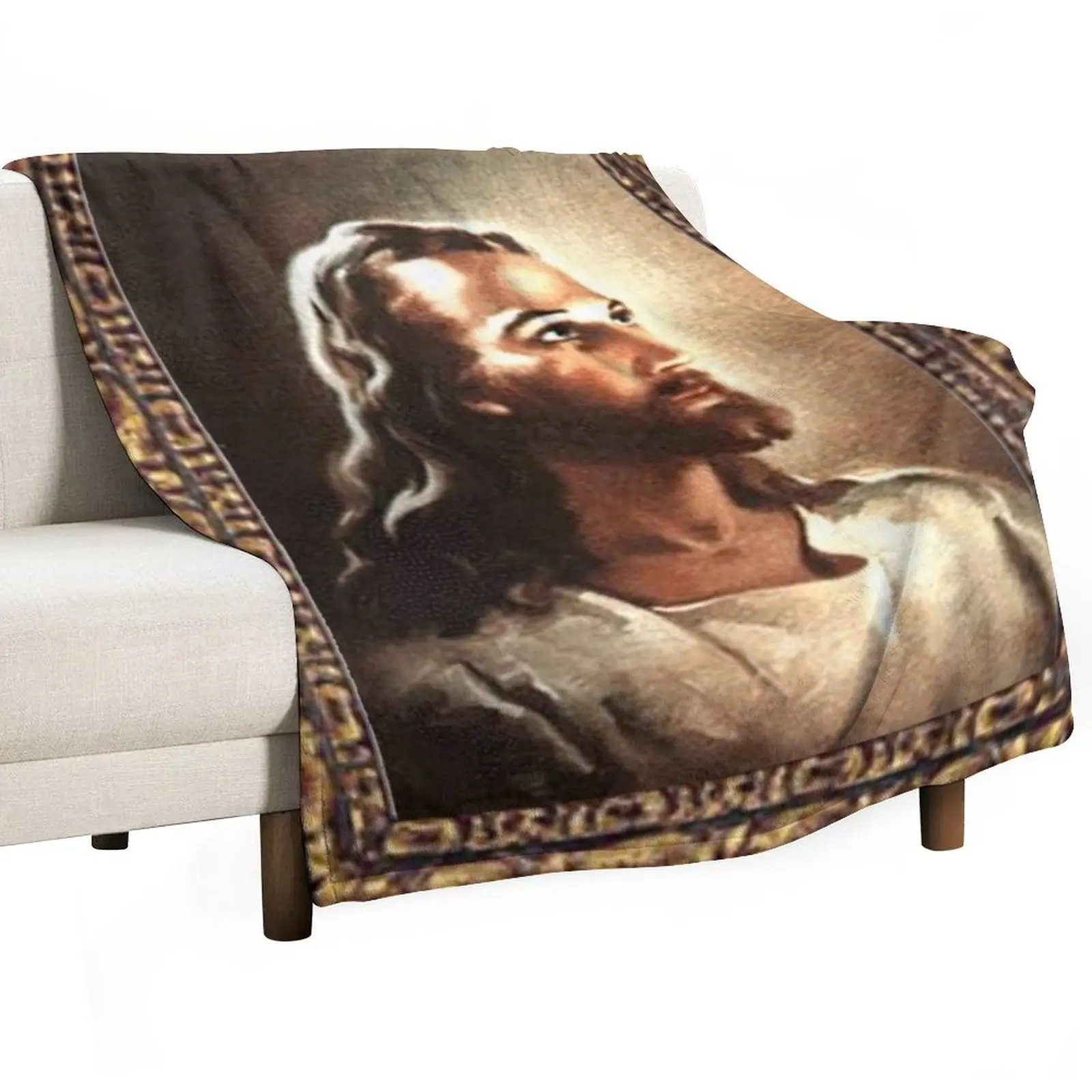 WARNER SALLMAN'S JESUS FRAMED Throw Blanket Sofa Throw christmas gifts Single decorative Blankets
WARNER SALLMAN'S JESUS FRAMED Throw Blanket Sofa Throw christmas gifts Single decorative Blankets