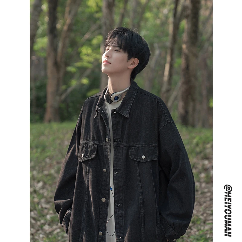 Loose Men's Denim Jaet Spring Autumn Trendy Workwear Sle y Top Windproof Long Sve Retro Japanese Brand Jaet
Loose Men's Denim Jaet Spring Autumn Trendy Workwear Sle y Top Windproof Long Sve Retro Japanese Brand Jaet