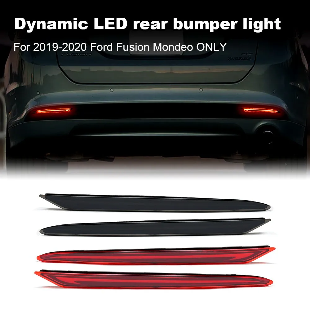 For Ford 19-20 Mondeo rear bumper light running water turn signal brake light LED rear fog light three functions
For Ford 19-20 Mondeo rear bumper light running water turn signal brake light LED rear fog light three functions