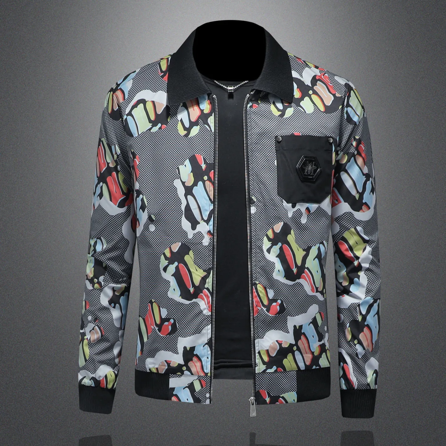 Осень 2024, роскошная жаккардовая куртка для мужчин, модная повседневная куртка-бомбер, универсальная деловая и социальная ветрозащитная верхняя одежда, пальто
Осень 2024, роскошная жаккардовая куртка для мужчин, модная повседневная куртка-бомбер, универсальная деловая и социальная ветрозащитная верхняя одежда, пальто