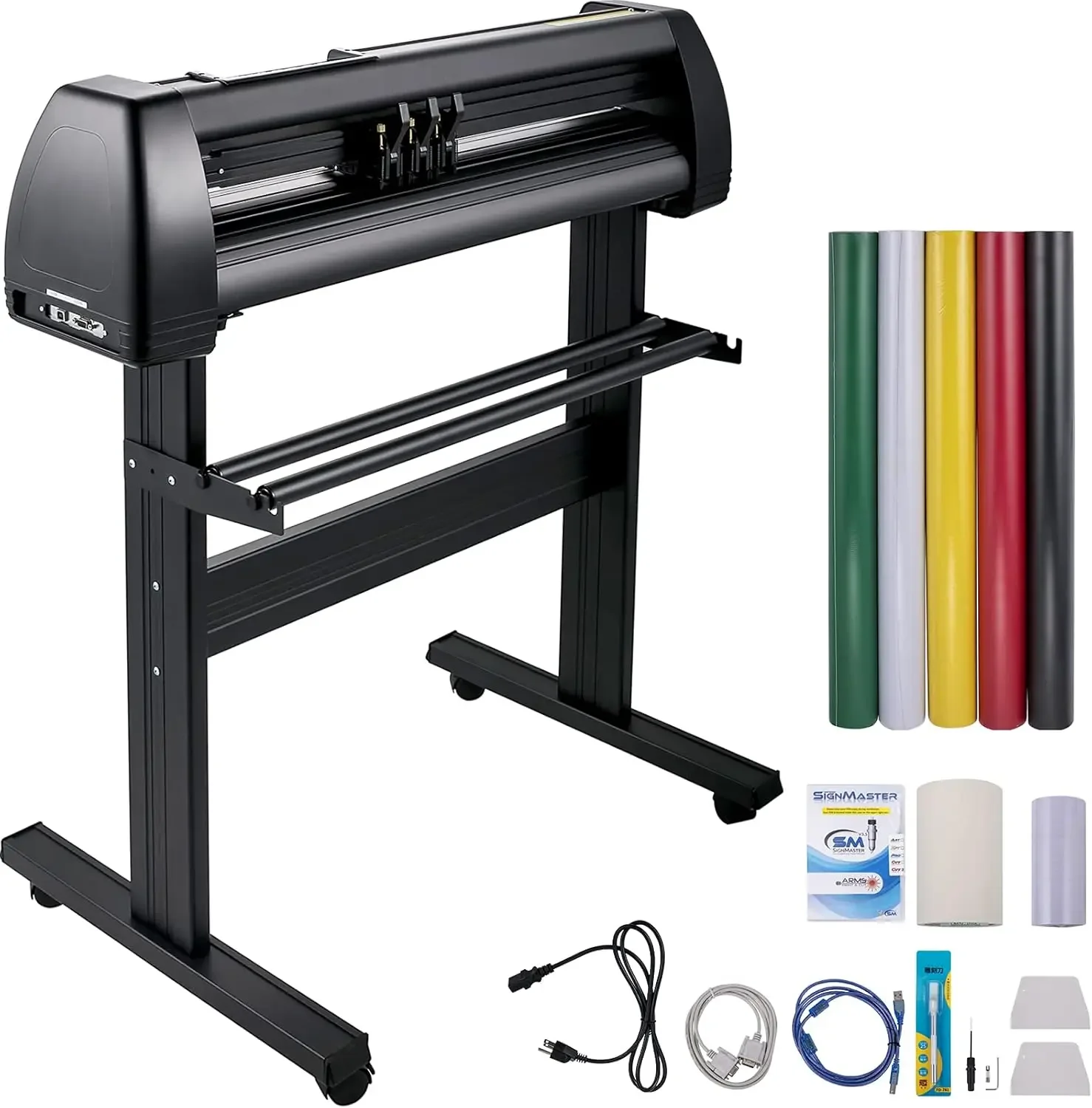 Vinyl Cutter Machine, 28inch, LCD Display Plotter Cutter, Adjustable Double-Spring Pinch Rollers Sign Cutting Plotter
Vinyl Cutter Machine, 28inch, LCD Display Plotter Cutter, Adjustable Double-Spring Pinch Rollers Sign Cutting Plotter