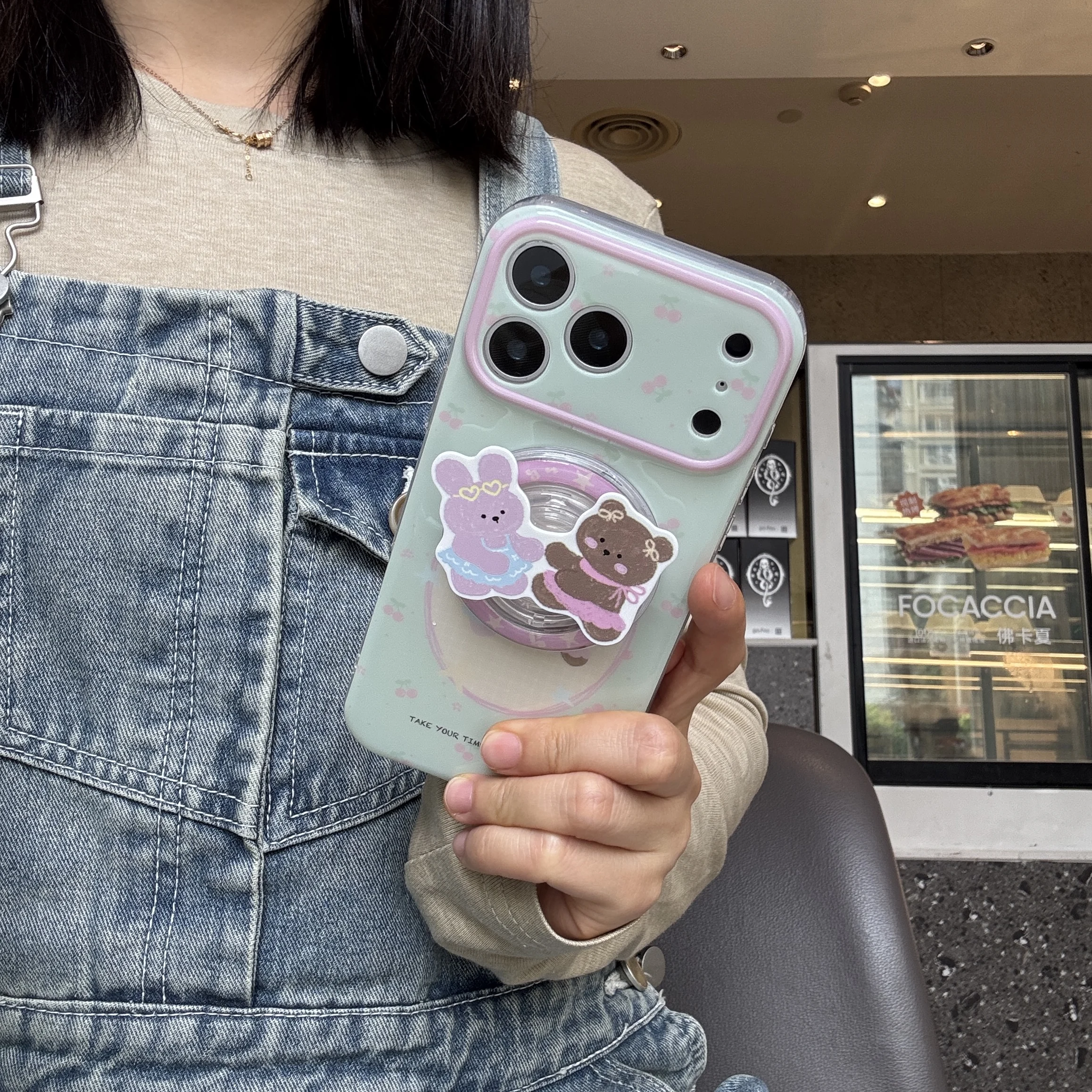 Fashion iPhone case Bear & Bunny Print Phone Case With Matching Stand For IPhone 15 16 17 Pro Max Shockproof Protective Cover
Fashion iPhone case Bear & Bunny Print Phone Case With Matching Stand For IPhone 15 16 17 Pro Max Shockproof Protective Cover