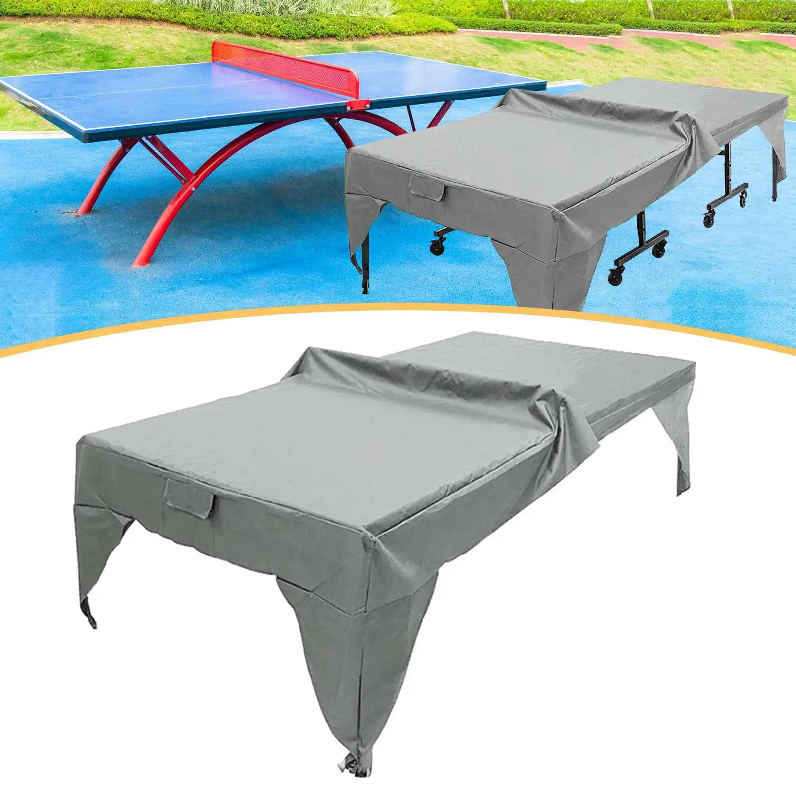 Weatherproof Ping Pong Table Tennis Storage Cover Durable Sunproof Foldable Dustproof Case for Outdoor Table Tennis Table
Weatherproof Ping Pong Table Tennis Storage Cover Durable Sunproof Foldable Dustproof Case for Outdoor Table Tennis Table
