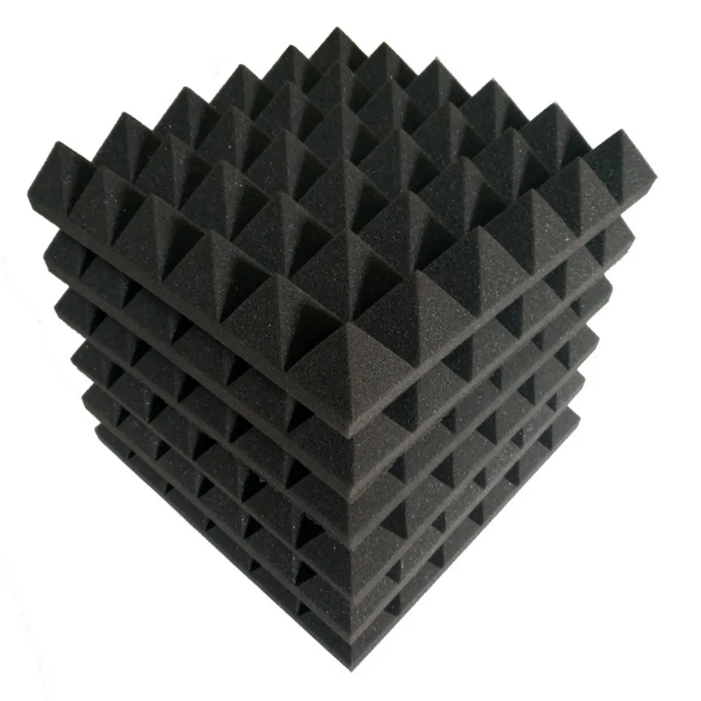 2 in. x 12 in. x 12 in. Square Sound Absorbing Acoustic Foam Panels in Black (36-Pack)
2 in. x 12 in. x 12 in. Square Sound Absorbing Acoustic Foam Panels in Black (36-Pack)