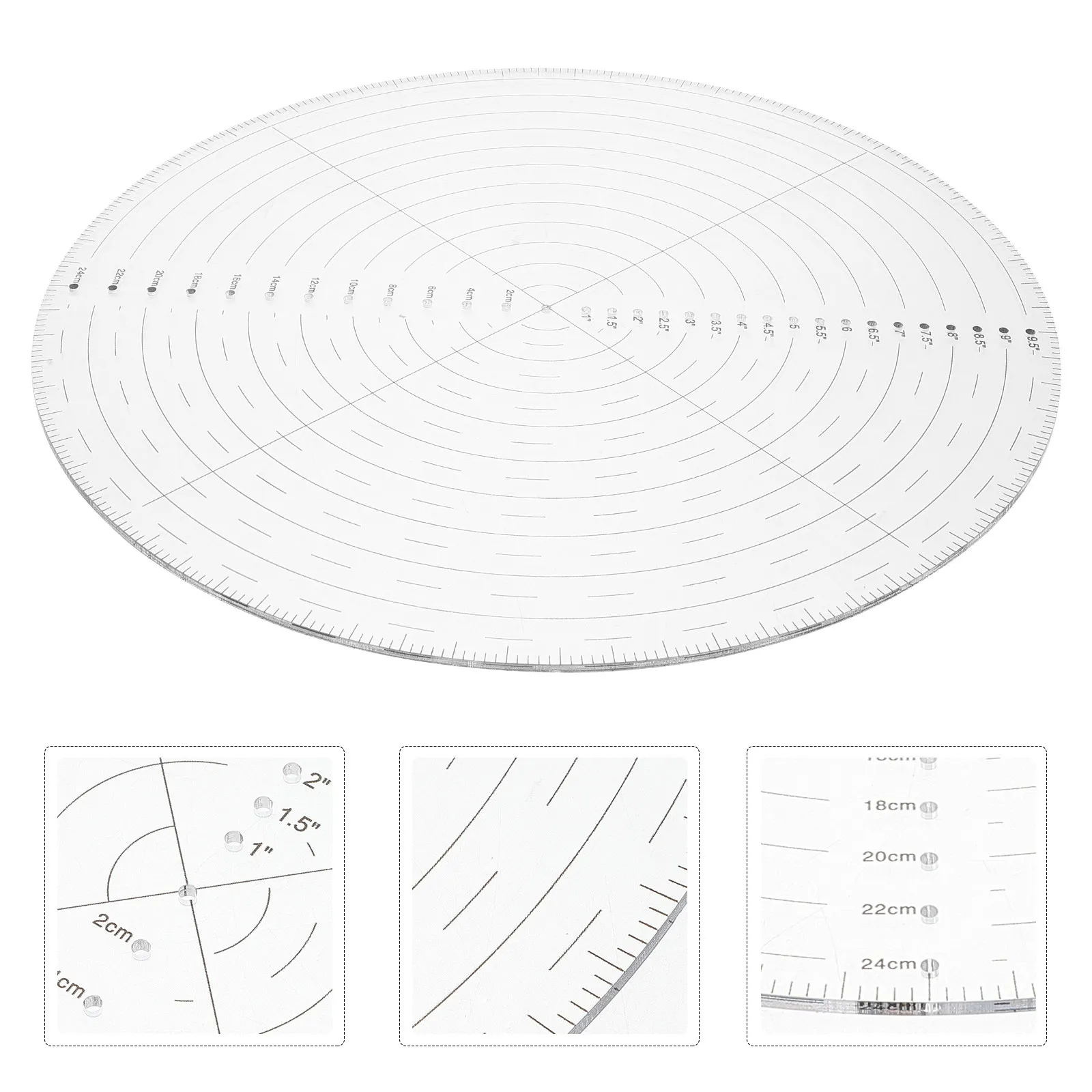 Clear Acrylic Round Center Finder Ruler Precise Sewing Quilting Patchwork Template Accurate Circle Drawing Transparent Quilting
Clear Acrylic Round Center Finder Ruler Precise Sewing Quilting Patchwork Template Accurate Circle Drawing Transparent Quilting