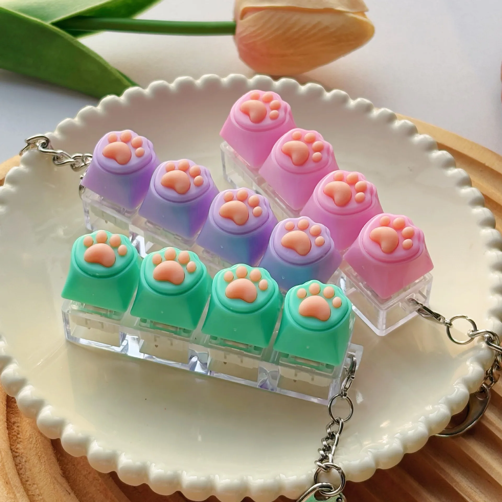 Four-button Decompression Keychain Pendant Cat Claw Shaft Tester Keyboard Toy Schoolbag Pendant Relaxation Toys
Four-button Decompression Keychain Pendant Cat Claw Shaft Tester Keyboard Toy Schoolbag Pendant Relaxation Toys