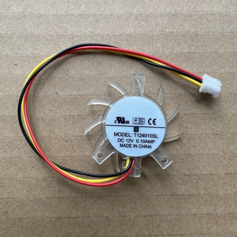 LL+ 1PC 3-wire for Graphics Card Cooling Fan 30x30x23mm T124010SL DC12V 0.10A
LL+ 1PC 3-wire for Graphics Card Cooling Fan 30x30x23mm T124010SL DC12V 0.10A