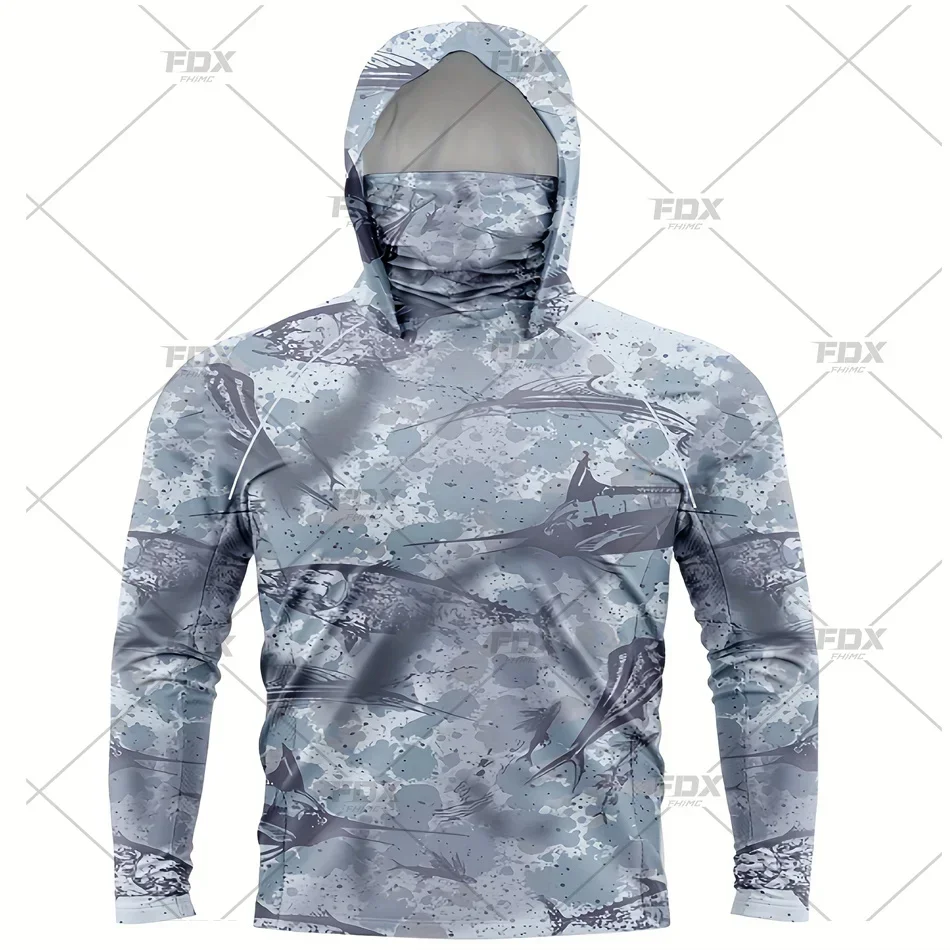 Army Green Camo Colorful Hoodie with Face Mask UV 50+Gaiter Fishing Clothing Men's Long sleeved Breathable Quick Drying T-shirt
Army Green Camo Colorful Hoodie with Face Mask UV 50+Gaiter Fishing Clothing Men's Long sleeved Breathable Quick Drying T-shirt