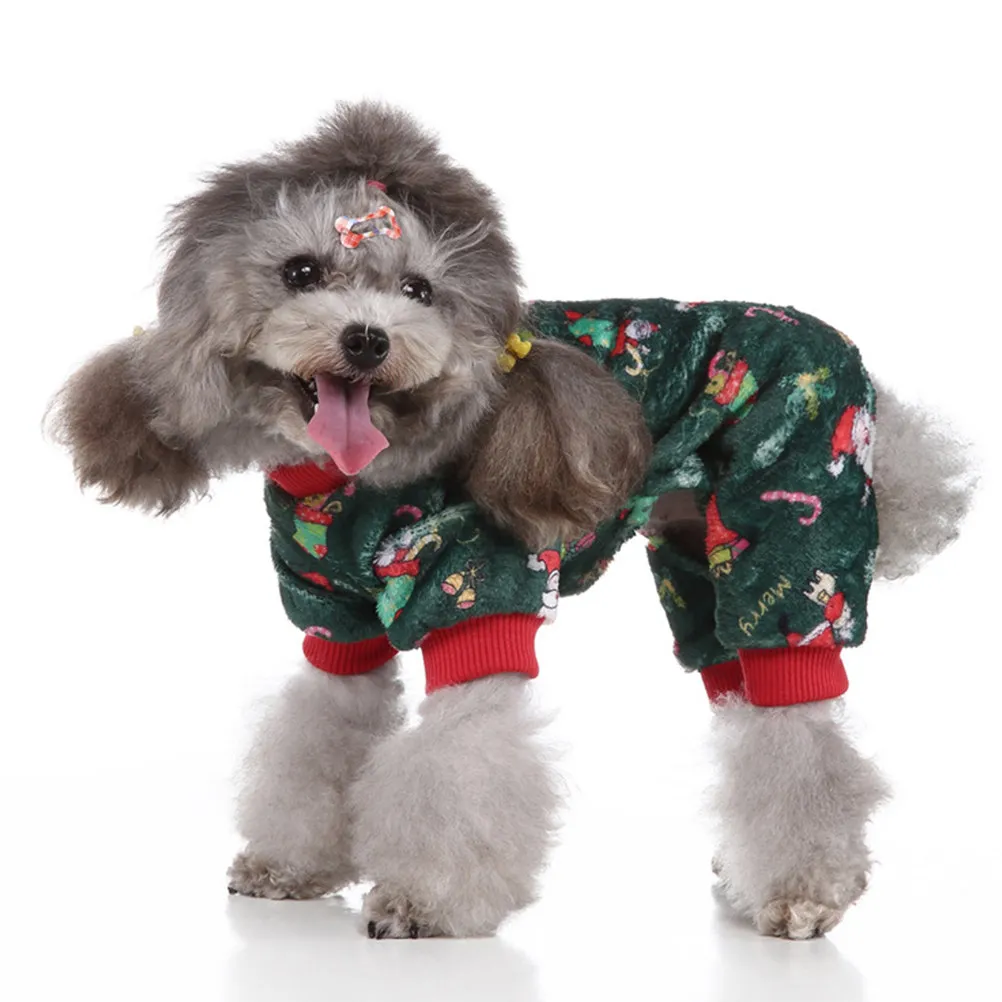 3pcs Pet Clothes Dog Jumpsuit Warm Coral Fleece Sleepwear For Autumn Winter Outdoor Indoor Comfortable Puppy Costume Decorative
3pcs Pet Clothes Dog Jumpsuit Warm Coral Fleece Sleepwear For Autumn Winter Outdoor Indoor Comfortable Puppy Costume Decorative