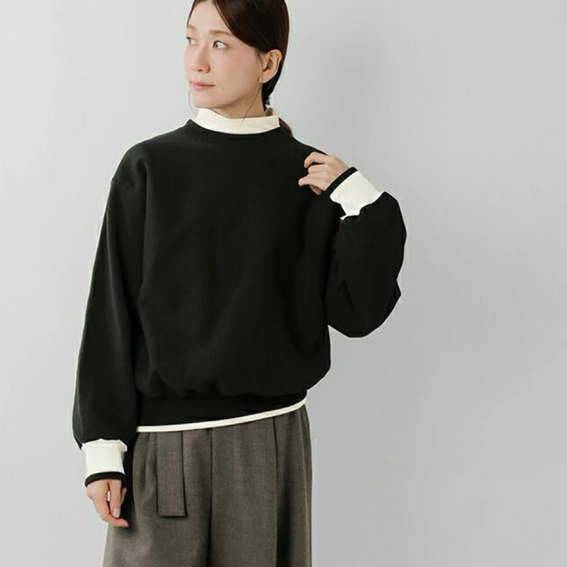 Классический однотонный свитер с контрастными вставками, хлопковый, с длинными рукавами, круглым вырезом, для повседневной носки, осень-зима, новинка
Классический однотонный свитер с контрастными вставками, хлопковый, с длинными рукавами, круглым вырезом, для повседневной носки, осень-зима, новинка