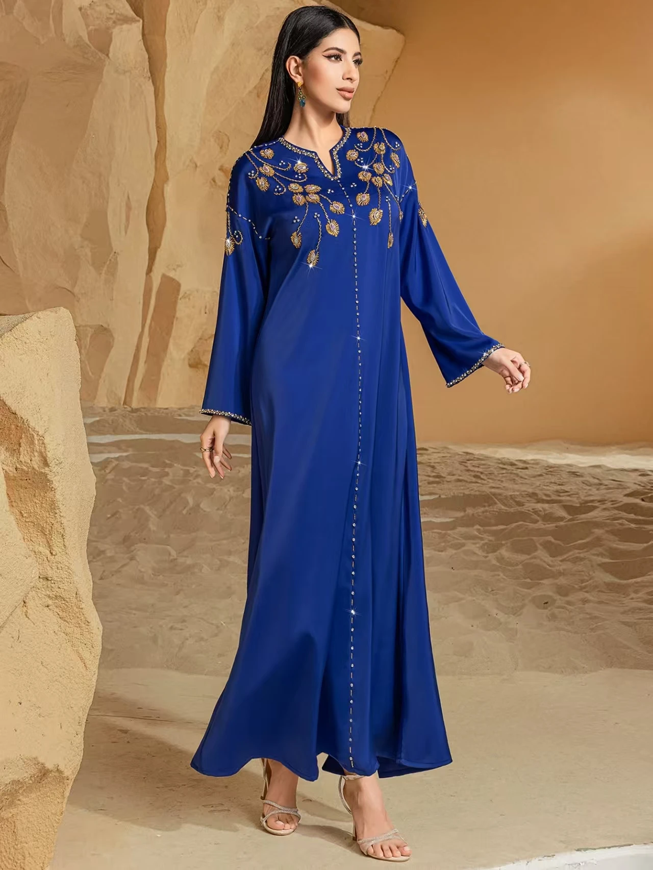 Middle East S Hand Sewn Diamond Dr Long Evening Gown A-Line Skirt High Waist V-Ne Long Sve Women's Faion
Middle East S Hand Sewn Diamond Dr Long Evening Gown A-Line Skirt High Waist V-Ne Long Sve Women's Faion