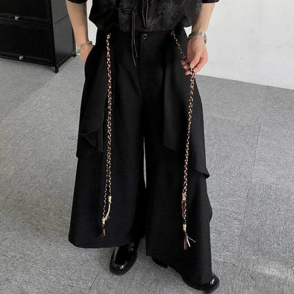 Dark Y2k Layered Gothic Skirt Pants Genderles Streetwear Fashion Youth Trend Couple Campus Samurai Pants Unisex 2026 (No Rope)
Dark Y2k Layered Gothic Skirt Pants Genderles Streetwear Fashion Youth Trend Couple Campus Samurai Pants Unisex 2026 (No Rope)