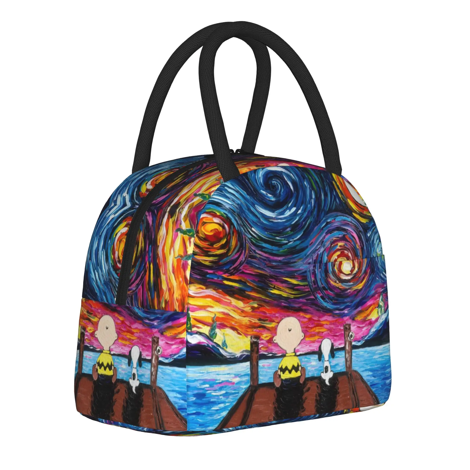 Snoopy Peanuts Van Gogh Insulated Lunch Bag Cartoon Lunch Container Cooler Bag Tote Lunch Box Beach Travel Food Bag
Snoopy Peanuts Van Gogh Insulated Lunch Bag Cartoon Lunch Container Cooler Bag Tote Lunch Box Beach Travel Food Bag