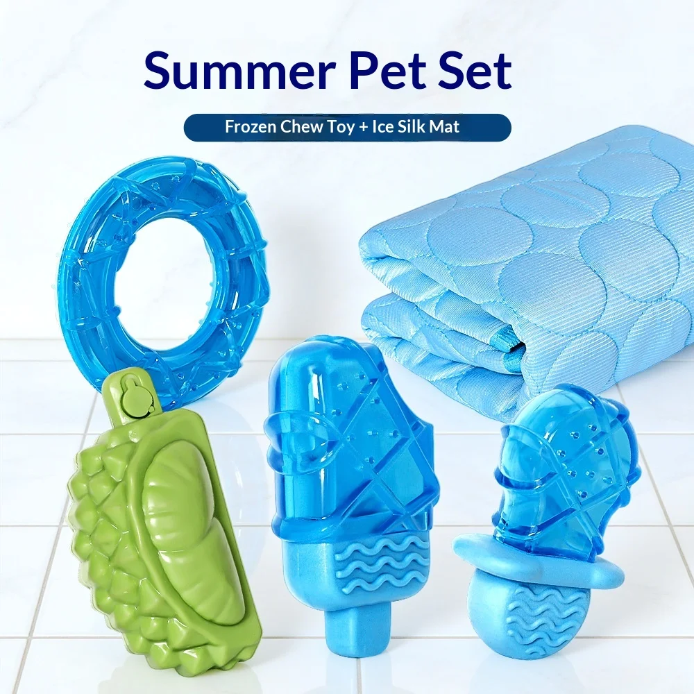 Chew Resistant Dog Cooling Mat, Thickened Summer Cool Bed for Dogs Cats, Freezable Ice Pad with Washable Cover Summer Pet supply
Chew Resistant Dog Cooling Mat, Thickened Summer Cool Bed for Dogs Cats, Freezable Ice Pad with Washable Cover Summer Pet supply