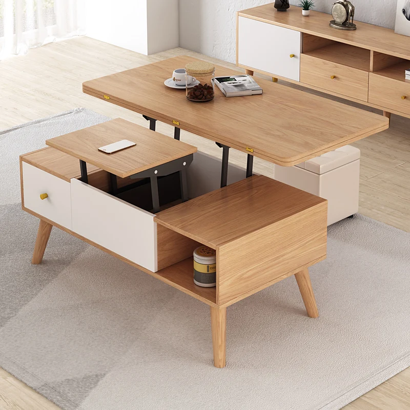 Lifting coffee table dining table dual-purpose multi-function dining table simple
Lifting coffee table dining table dual-purpose multi-function dining table simple