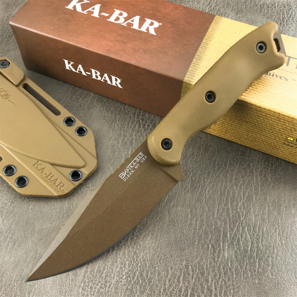 New KA-BAR18 Outdoor Fixed Blade Knife D2 Blade Nylon Fiberglass Handle Tactical Knives EDC Hunting Survival Tools with Sheath
New KA-BAR18 Outdoor Fixed Blade Knife D2 Blade Nylon Fiberglass Handle Tactical Knives EDC Hunting Survival Tools with Sheath