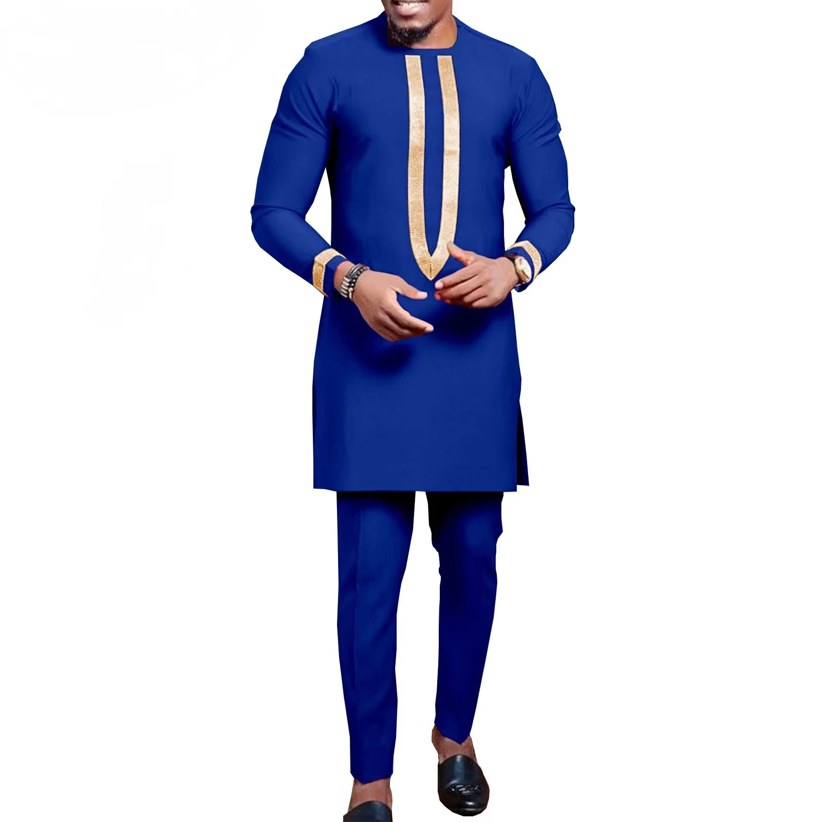 African Clothing for Men Full Sleeve Jacket and Ankara Pants 2 Pieces Outfits Plus Size Formal Wear African Suit Party
African Clothing for Men Full Sleeve Jacket and Ankara Pants 2 Pieces Outfits Plus Size Formal Wear African Suit Party