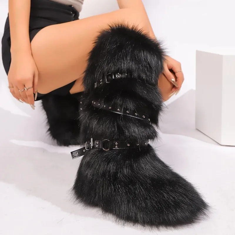 Cute Plush Over Knee High Girls Outdoor Furry Shoes Winter Women Faux Fur Snow Warm Platform Long Boots
Cute Plush Over Knee High Girls Outdoor Furry Shoes Winter Women Faux Fur Snow Warm Platform Long Boots