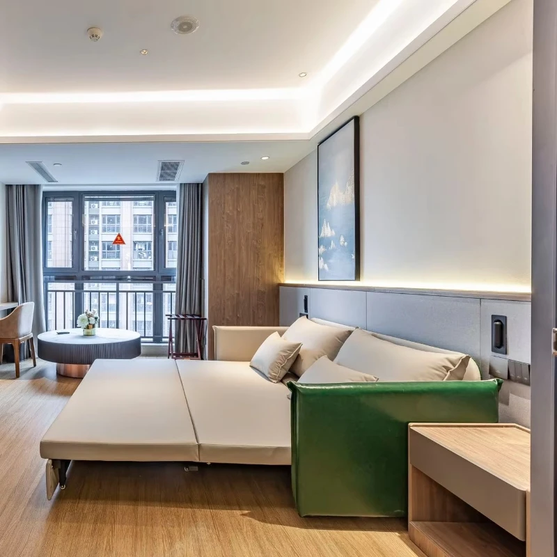 The high-end modern furniture of the apartment hotel
The high-end modern furniture of the apartment hotel