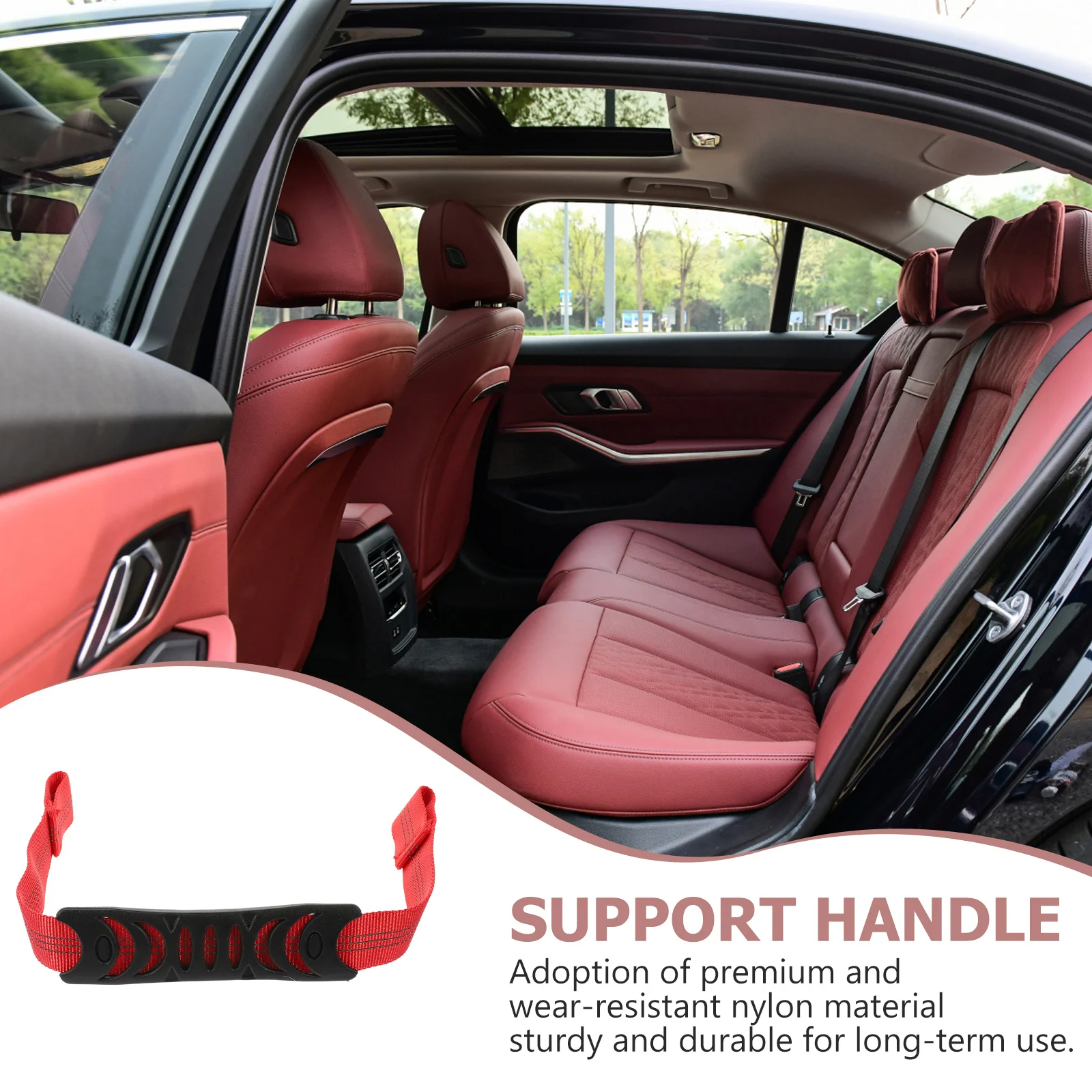 2Pcs Car Safety Support Handle Practical Headrest Grab Handle Assist for Elderly Pregnant Disabled Durable Nylon Car Accessory
2Pcs Car Safety Support Handle Practical Headrest Grab Handle Assist for Elderly Pregnant Disabled Durable Nylon Car Accessory