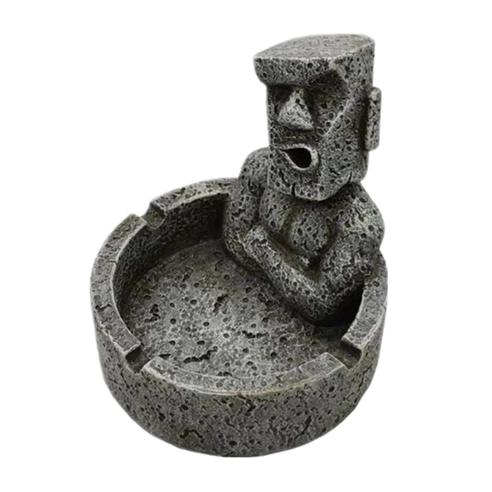 Moai Statue Ashtray Dark Grey Resin Home Decor Abstract Sculpture Desk Ornament Craft Gift
Moai Statue Ashtray Dark Grey Resin Home Decor Abstract Sculpture Desk Ornament Craft Gift