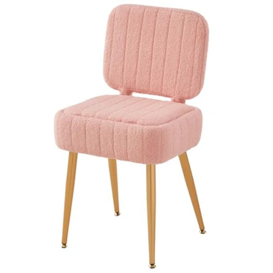Updated Vanity Chair Storage Ottoman with Folding Back and Gold-Toned Metal Legs Ottoman Seat with Teddy Velvet for Dressing Ro
Updated Vanity Chair Storage Ottoman with Folding Back and Gold-Toned Metal Legs Ottoman Seat with Teddy Velvet for Dressing Ro