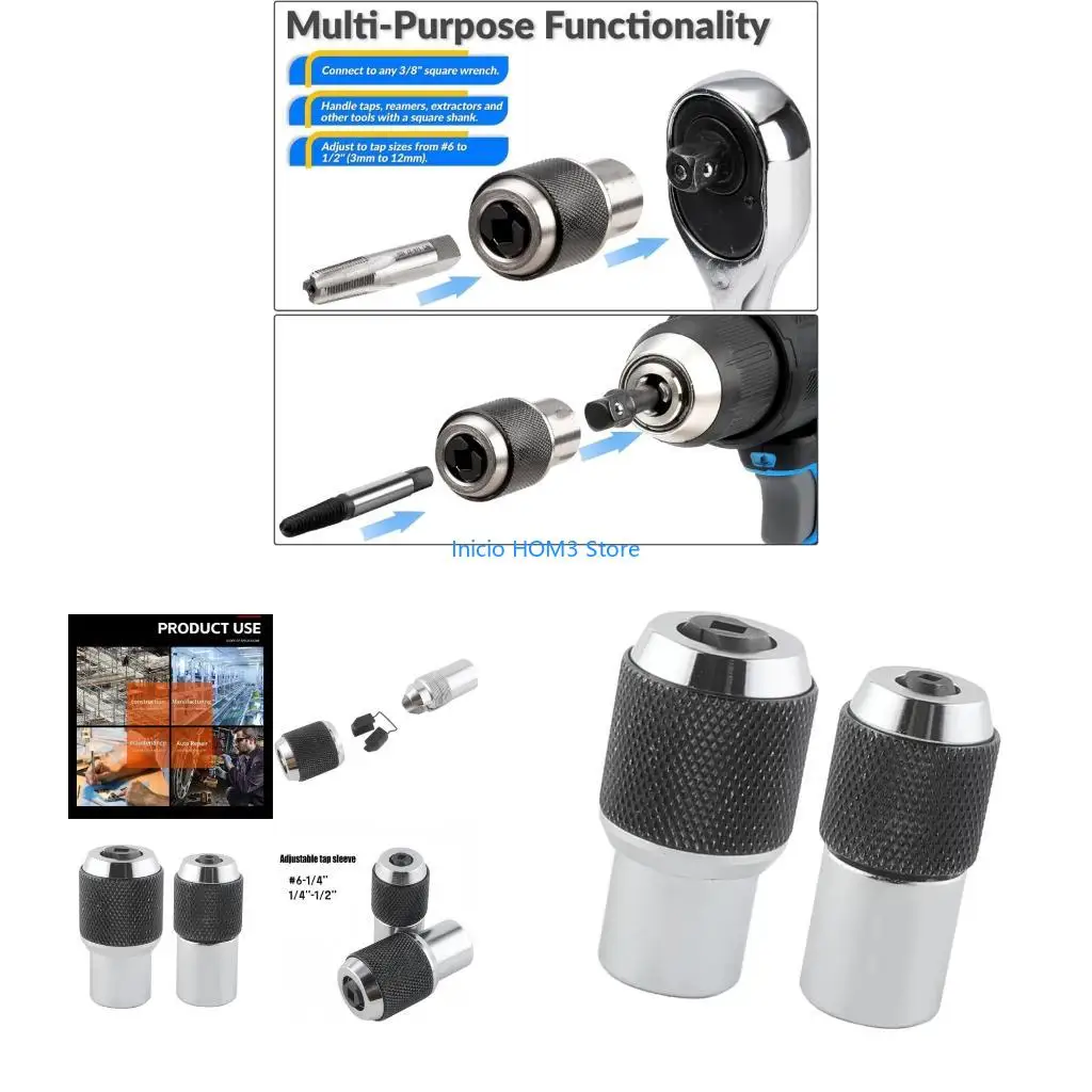 A5YD 2Pcs Heavy Duty Adjustable Tap Holder Socket Set for Manual and Power Tool Use
A5YD 2Pcs Heavy Duty Adjustable Tap Holder Socket Set for Manual and Power Tool Use