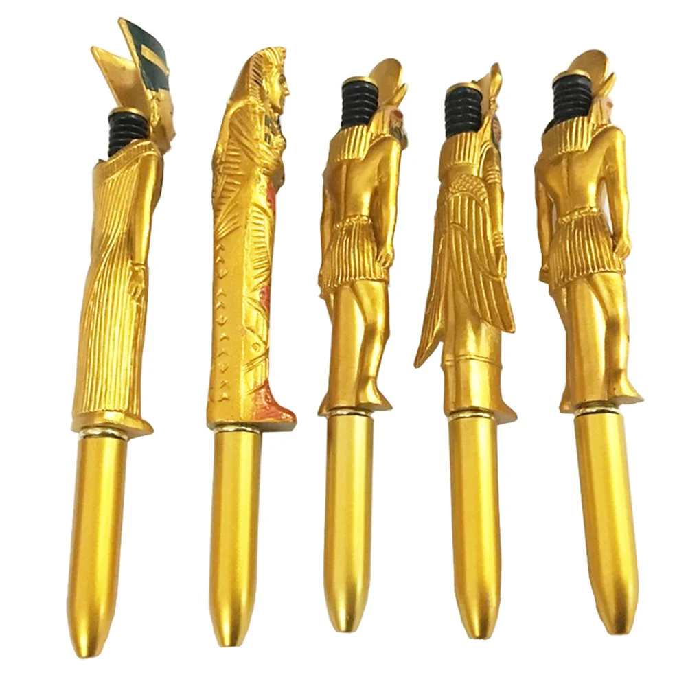 5pcs Pharaoh Ball-Point Pen Egyptian Character Shaped Creative Plastic Pens For School Office Home Sign Beautiful Fan Design
5pcs Pharaoh Ball-Point Pen Egyptian Character Shaped Creative Plastic Pens For School Office Home Sign Beautiful Fan Design