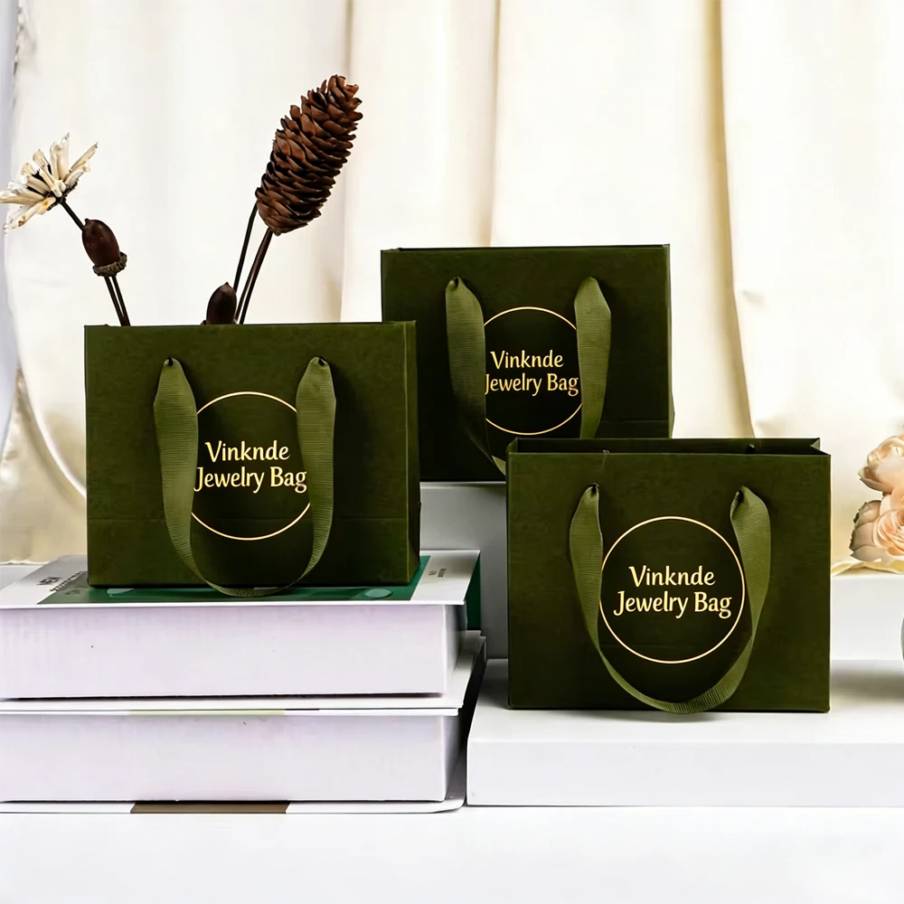 Custom Logo Olive Green Jewelry Packaging Bag Luxury Wedding Bridal Shower Boutique Gift Tote Bags For Cosmetics Perfume Candle
Custom Logo Olive Green Jewelry Packaging Bag Luxury Wedding Bridal Shower Boutique Gift Tote Bags For Cosmetics Perfume Candle