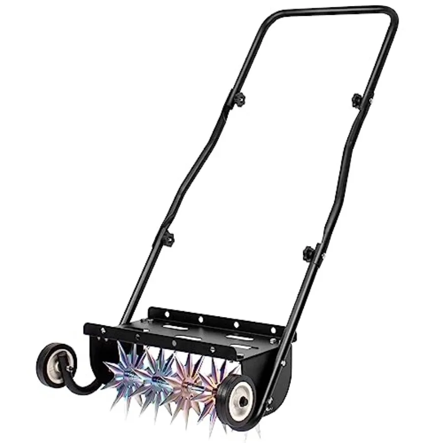 18-Inch Push Spike Aerator, Heavy Duty Rolling Lawn Aerator, Rotary Spike Lawn Aerator, Manual Aeration Equipment with Steel Ha
18-Inch Push Spike Aerator, Heavy Duty Rolling Lawn Aerator, Rotary Spike Lawn Aerator, Manual Aeration Equipment with Steel Ha