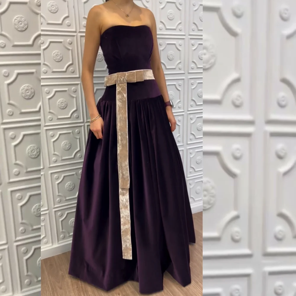 CustomizedElegant Velour A-line Strapless Long Dresses Prom Classic Exquisite Modern Style Pastrol Unisex Chinese Formal
CustomizedElegant Velour A-line Strapless Long Dresses Prom Classic Exquisite Modern Style Pastrol Unisex Chinese Formal