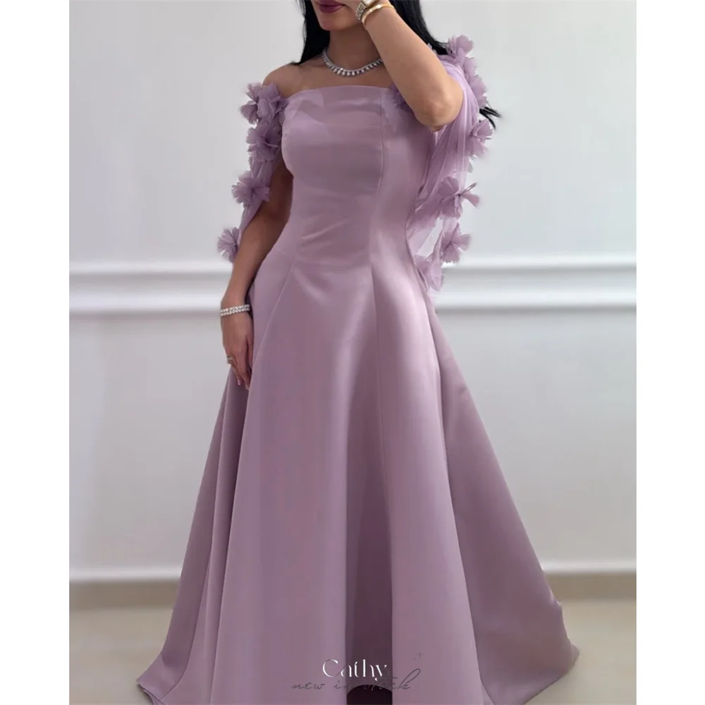 Cathy Customized Purple Off Shoulder Appliques Prom Dresses A-Line Sleeveless vestidos de noiva Ankle-Length Evening Dress 2025
Cathy Customized Purple Off Shoulder Appliques Prom Dresses A-Line Sleeveless vestidos de noiva Ankle-Length Evening Dress 2025