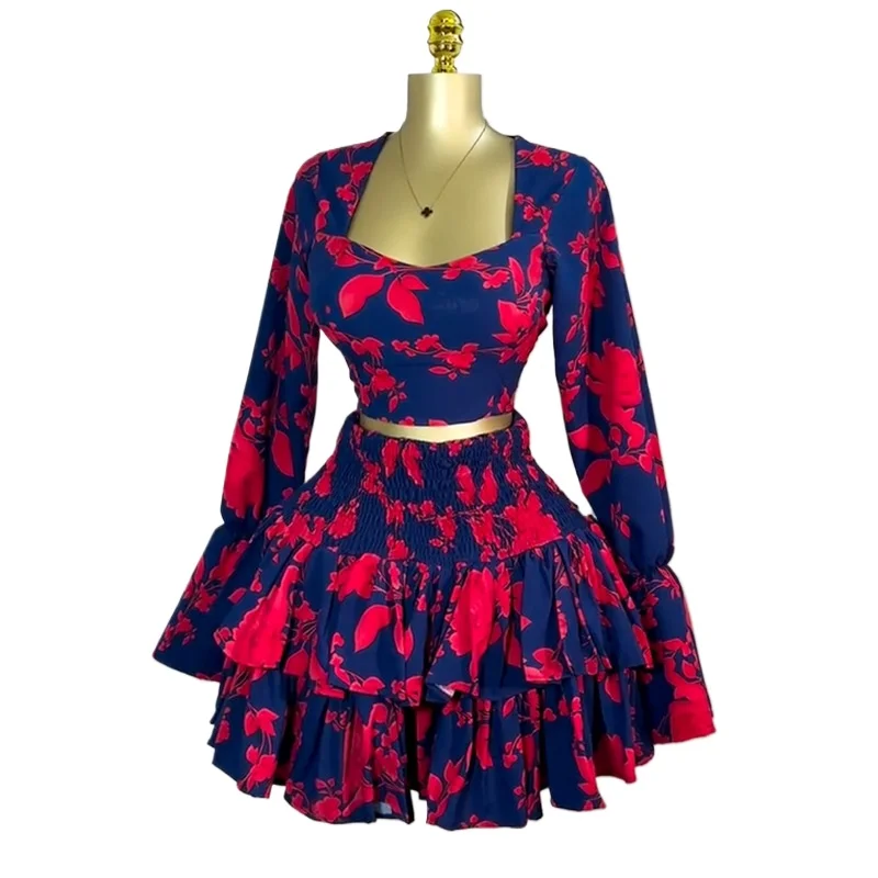 2025NEW Beach Women Set Street Print Long Sleeve Shirts + Pleated Ruffles Mini Skirts Suits 2025 Party Street Two 2 Piece Sets
2025NEW Beach Women Set Street Print Long Sleeve Shirts + Pleated Ruffles Mini Skirts Suits 2025 Party Street Two 2 Piece Sets