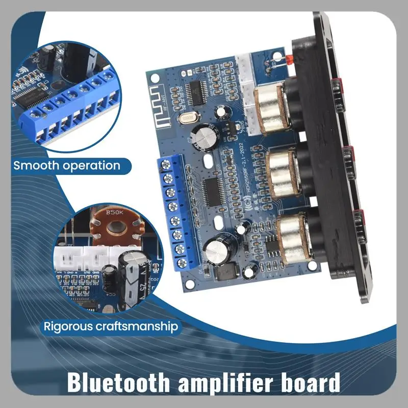 2.1 Channel 2X25W+50W BT5.0 DC12-20V Digital Amplifier Board AUX Line+USB Cable+Remote Control
2.1 Channel 2X25W+50W BT5.0 DC12-20V Digital Amplifier Board AUX Line+USB Cable+Remote Control