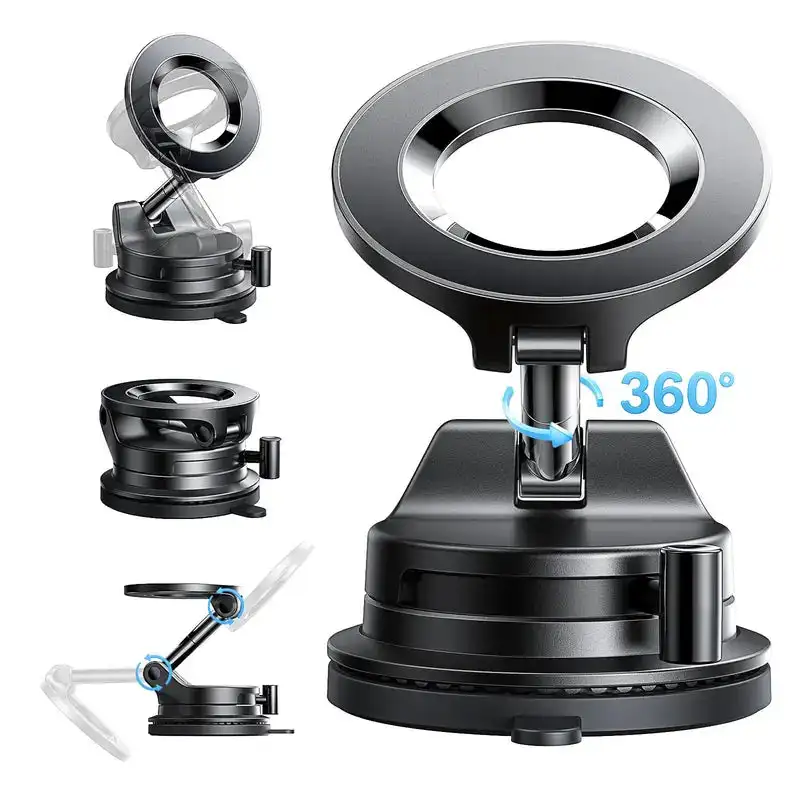 Magnetic Suction Cup Phone Mount for Magsafe 360° Adjustable Magnetic Car Phone Holder Pocket Size Foldable Car Mount
Magnetic Suction Cup Phone Mount for Magsafe 360° Adjustable Magnetic Car Phone Holder Pocket Size Foldable Car Mount