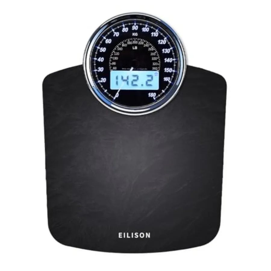 Highly Advance 2-in-1 Digital and Analog Weighing Scale for Body Weight-400lbs 4 High Precison GX Sensor Accurate Thick Tempere
Highly Advance 2-in-1 Digital and Analog Weighing Scale for Body Weight-400lbs 4 High Precison GX Sensor Accurate Thick Tempere
