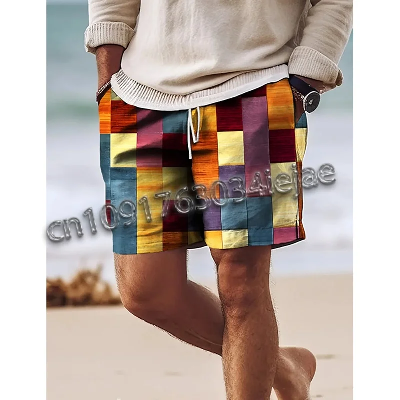 MOTO Colorful Plaid Patchwork Print Beach Short Men Vacation Casual Stripe Shorts Summer Funny Hawaii Style Shorts
MOTO Colorful Plaid Patchwork Print Beach Short Men Vacation Casual Stripe Shorts Summer Funny Hawaii Style Shorts