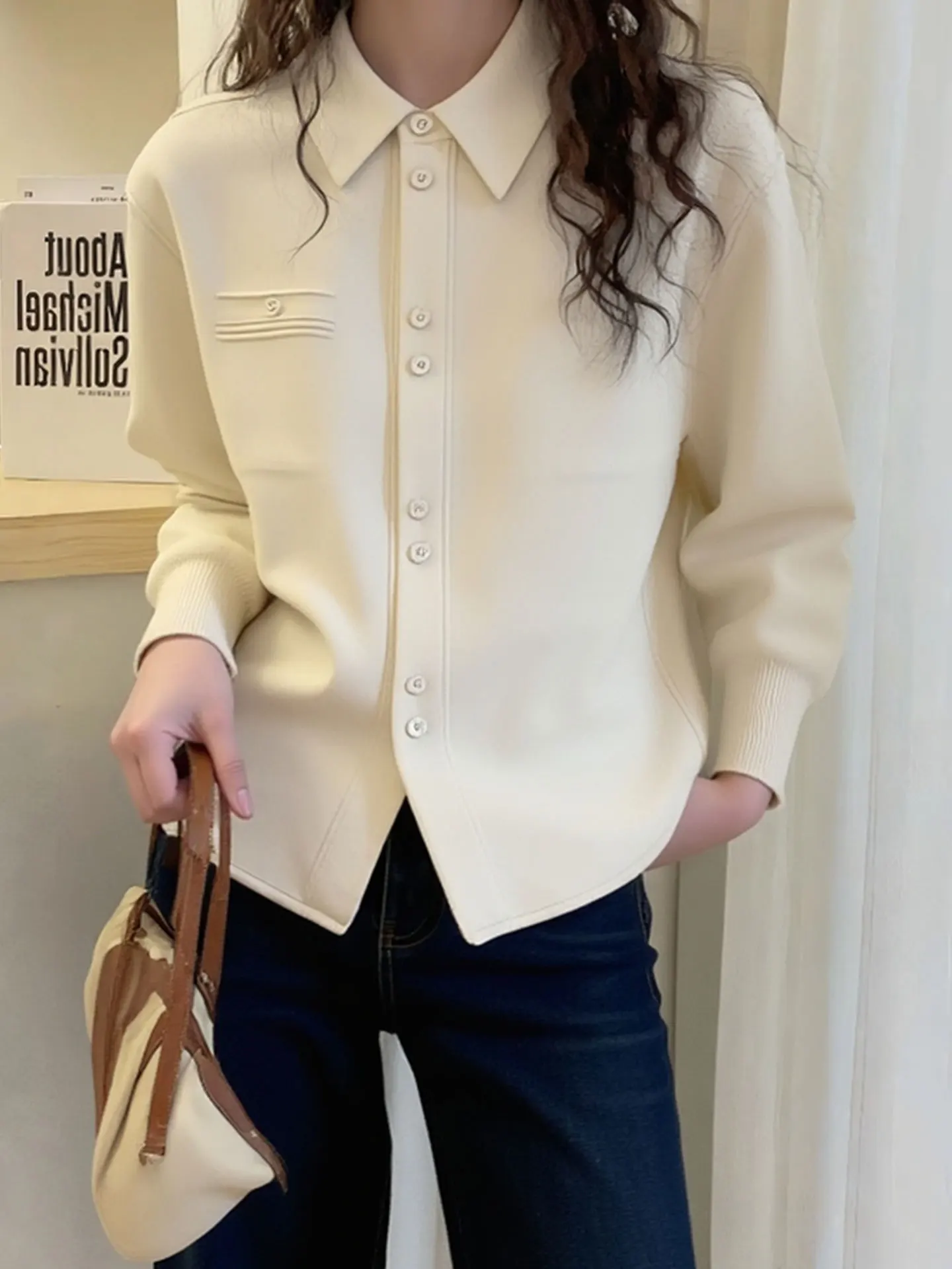 Вязаный кардиган Ele Pure Color Camere Ne Long Sve, универсальный свитер для женщин на зиму и повседневную носку
Вязаный кардиган Ele Pure Color Camere Ne Long Sve, универсальный свитер для женщин на зиму и повседневную носку